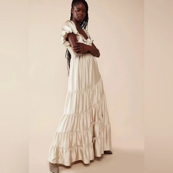 chinese dress ladies Firenze Raven Maxi Dress Cherry/Natural / S/M main image 0